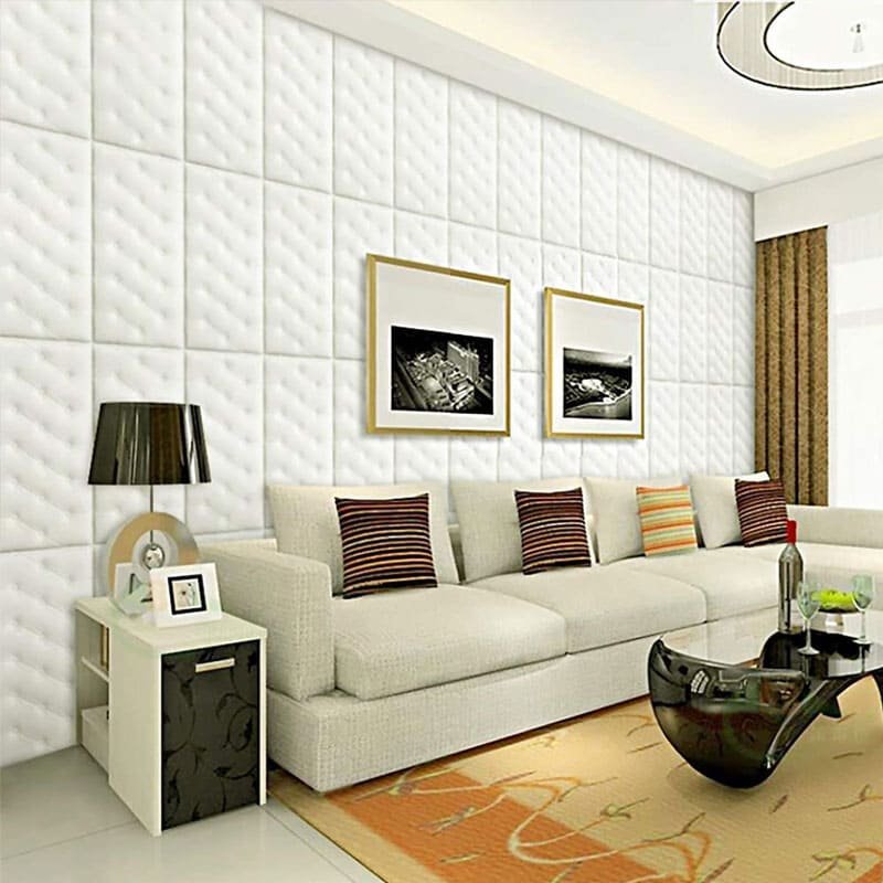 3D Button-Tufted Foam Wall Sheets – Self Adhesive Peel & Stick Bedroom Decor - Image 2